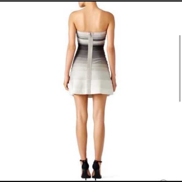 GRAY Ombré Herve Ledger Strapless Dress - Picture 3 of 8